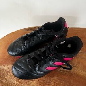 Adidas Black and Pink Soccer Cleats